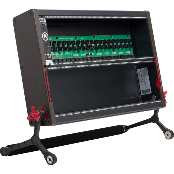 Arturia RackBrute 6U Eurorack Case con sistema de enlace integrado (176 HP, Noir)