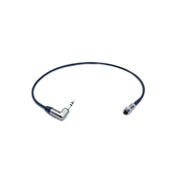Atomos LTC a cable de código de tiempo de nivel de micrófono de 3,5 mm en ángulo recto para UltraSync ONE