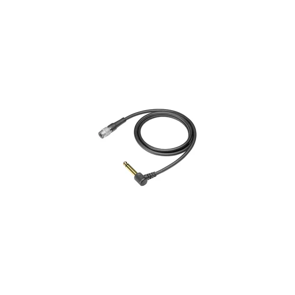 Audio-Technica AT-GRCW – Cable de entrada de guitarra inalámbrico en ángulo recto para transmisores UniPak (36″) (0,9 m)