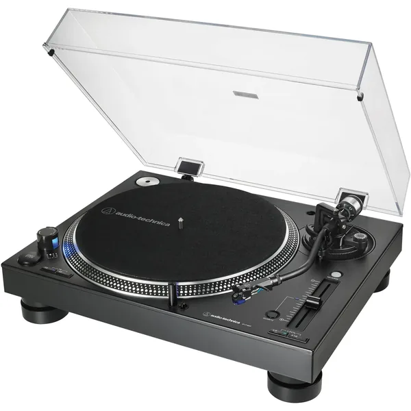 Audio-Technica AT-LP140XP Direct Drive Professional DJ Turntable Kit (Black, Pair)