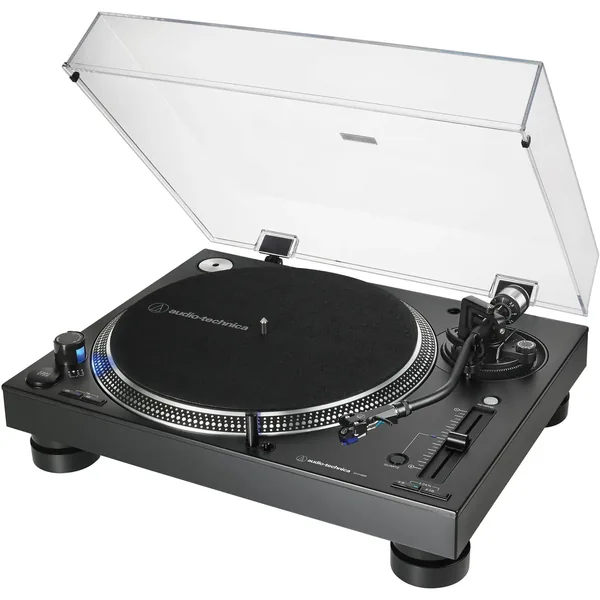 Audio-Technica AT-LP140XP Direct Drive Professional DJ Turntable Kit (Black, Pair)