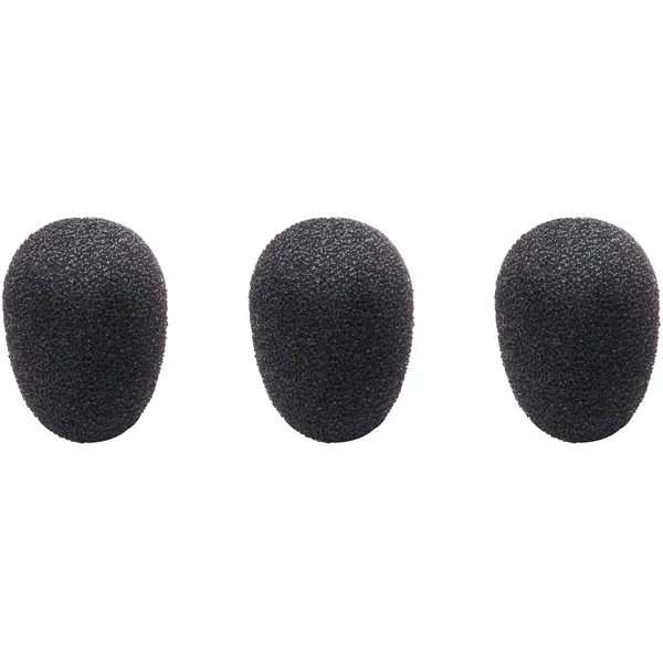 Audio-Technica AT8171 Paravientos de espuma para micrófonos de diadema BP89X (negro, paquete de 3)