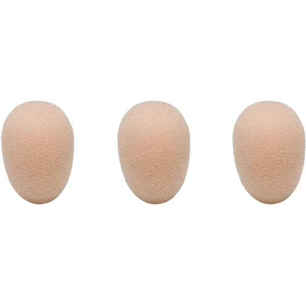 Audio-Technica AT8171-TH Parabrisas de espuma para micrófonos de diadema BP89X (beige, paquete de 3)