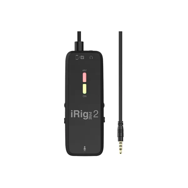 Audio-Technica AT875R Kit de micrófono de cañón corto con interfaz de micrófono para teléfonos inteligentes