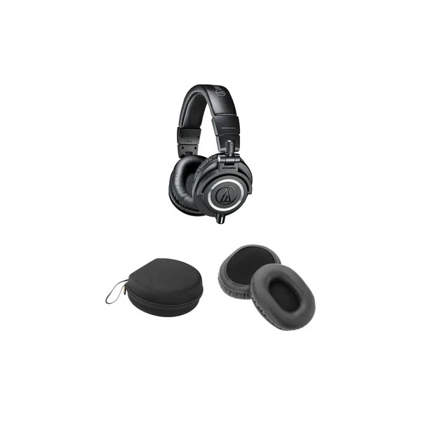 Audio-Technica ATH-M50x Kit de auriculares y estuche (negro)