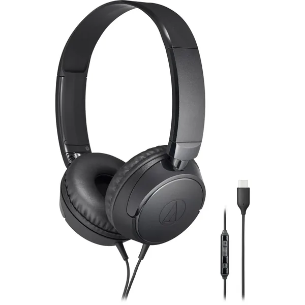 Audio-Technica ATH-S120C Auriculares supraaurales USB-C (negro)