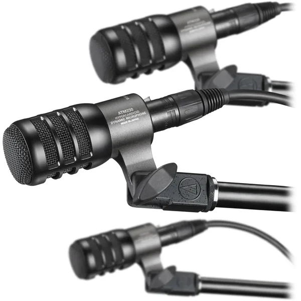 Audio-Technica ATM230PK Micrófono dinámico hipercardioide para instrumentos (paquete de 3)