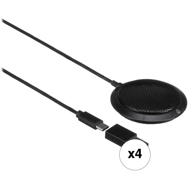 Audio-Technica ATR4697-USB Micrófono de superficie de condensador omnidireccional (paquete de 4)