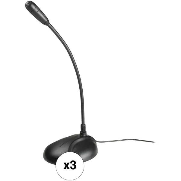 Audio-Technica ATR4750-USB Micrófono de condensador omnidireccional (paquete de 3)