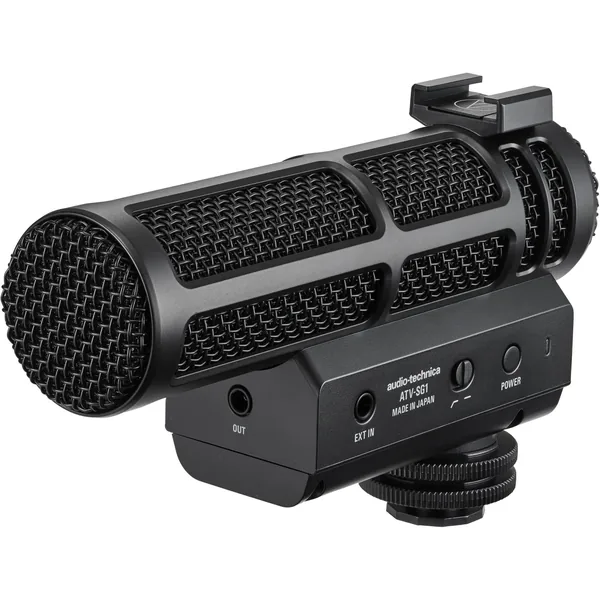 Audio-Technica ATV-SG1 Micrófono tipo cañón para montaje en cámara