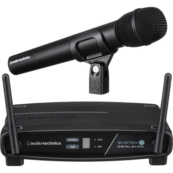 Audio-Technica ATW-1102 System 10 Sistema de micrófono de mano hipercardioide inalámbrico digital (2,4 GHz)