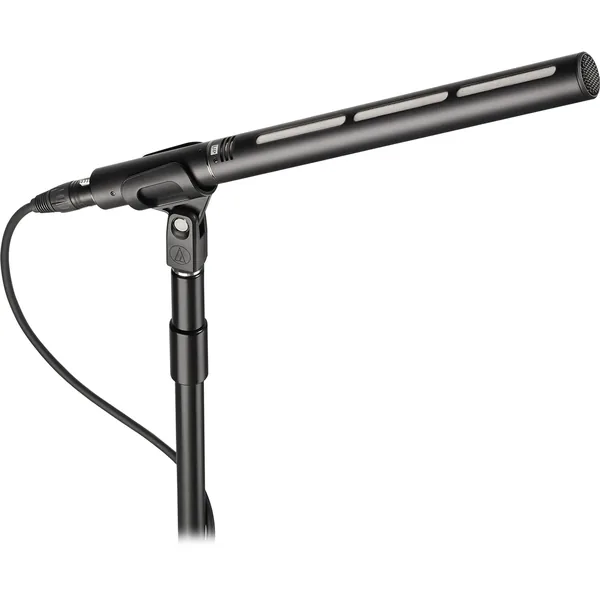 Audio-Technica BP28 Line + micrófono de tipo cañón de condensador de diafragma grande degradado (14″ de longitud)