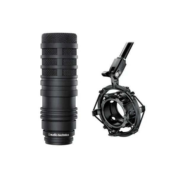 Audio-Technica BP40 Kit de micrófono de transmisión dinámico de diafragma grande con soporte antivibración