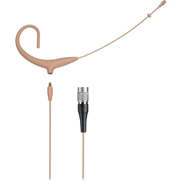 Audio-Technica BP892xCW-TH Auricular omnidireccional y cable desmontable con conector cW (Beige)