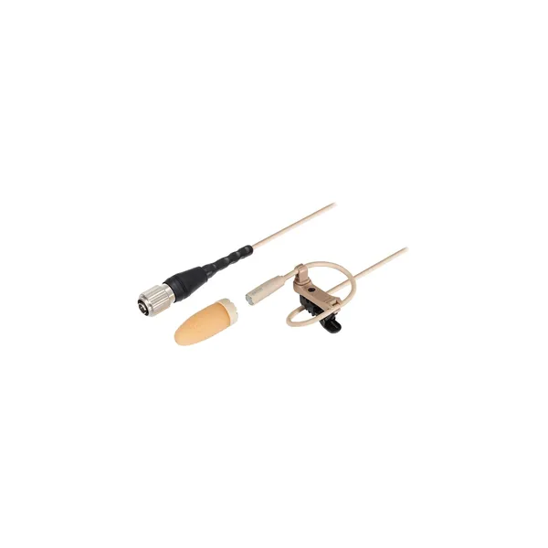 Audio-Technica BP899LcH-TH Micrófono Lavalier omnidireccional subminiatura (teatro-beige, baja sensibilidad, conector estilo cH)