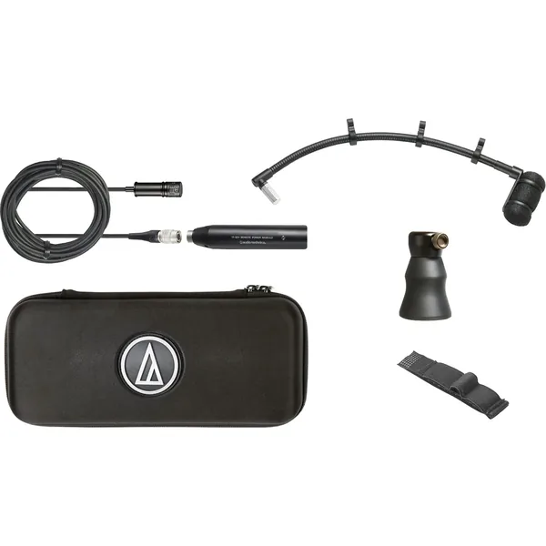 Micrófono de instrumento de condensador cardioide Audio-Technica con cuello de cisne y soporte magnético para piano (largo)