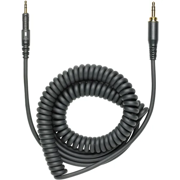 Cable Audio-Technica HP-CC para auriculares ATH-M40x y ATH-M50x (negro, en espiral)