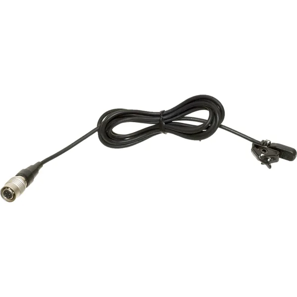Audio-Technica MT830cW Micrófono Lavalier omnidireccional inalámbrico (negro, conector Hirose de 4 pines)