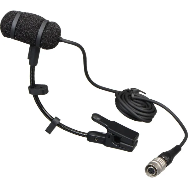 Micrófono de clip de condensador cardioide Audio-Technica PRO 35cW con conector estilo cW