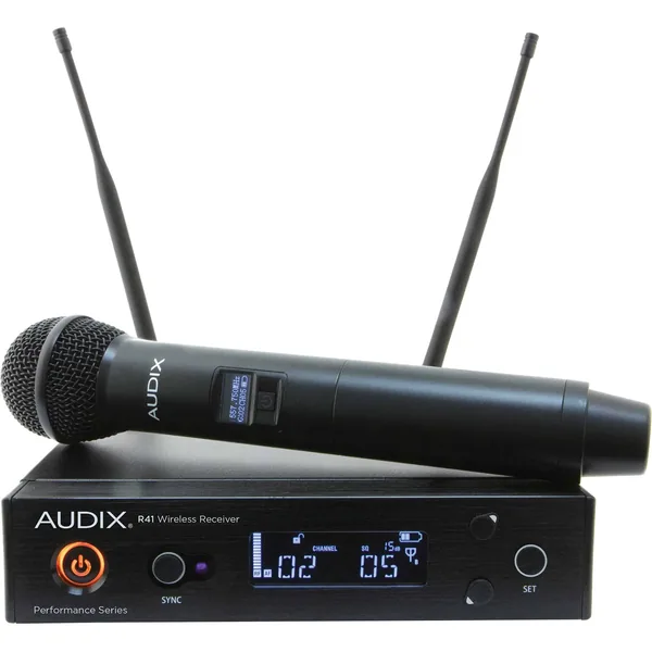 Sistema inalámbrico de canal único Audix AP41 Performance Series con transmisor portátil H60/OM5 (554 a 586 MHz)