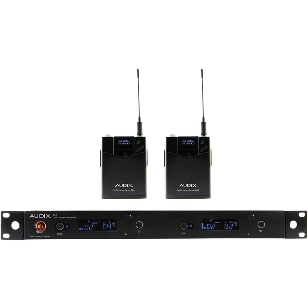 Sistema inalámbrico de petaca de doble canal Audix AP42 Performance Series (554 a 586 MHz)