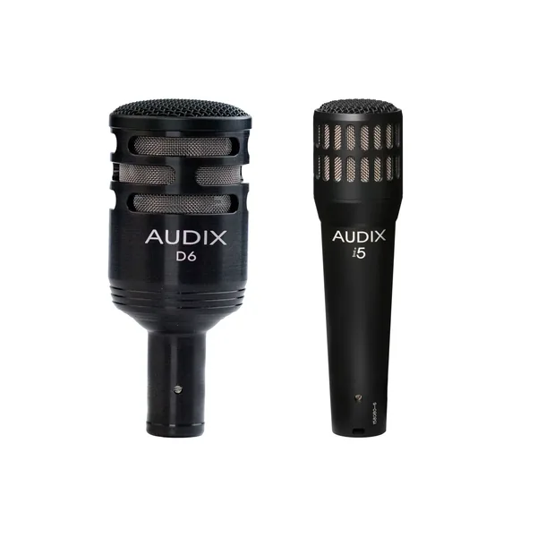 Kit de micrófono cardioide dinámico para instrumentos Audix D6 con micrófono i5