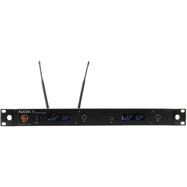 Audix MBW MicroBoom Sistema de micrófono inalámbrico cardioide de cuello de cisne para 2 personas (50″, 554 a 586 MHz)