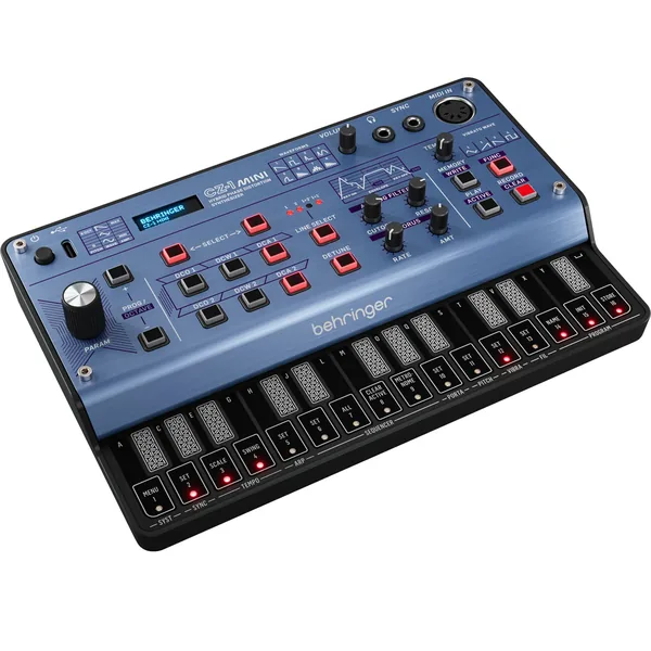 Behringer CZ-1 MINI Sintetizador de distorsión de fase híbrido portátil de 3 voces
