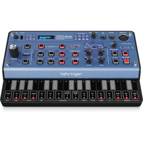 Behringer CZ-1 MINI Sintetizador de distorsión de fase híbrido portátil de 3 voces