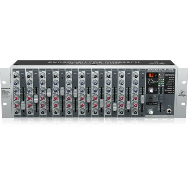Behringer Eurorack Pro RX1202FX Mezclador de montaje en rack con efectos
