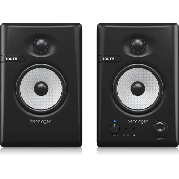 Monitores de estudio Behringer TRUTH 3.5 BT con Bluetooth y guía de ondas avanzada (negro, par)