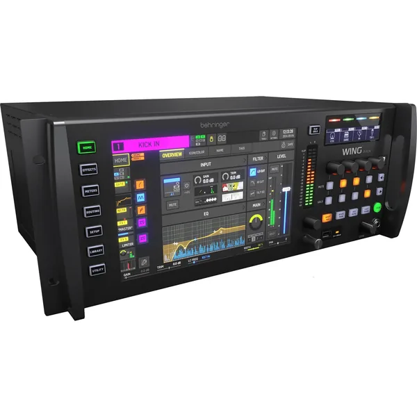 Behringer WING RACK Consola de mezclas digital estéreo completo de 48 canales / 28 bus (Pro Black, 4 RU)
