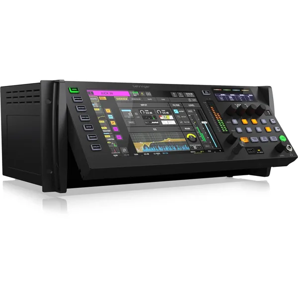 Behringer WING RACK Consola de mezclas digital estéreo completo de 48 canales / 28 bus (Pro Black, 4 RU)