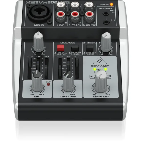 Behringer XENYX 302USB Mezclador USB de 5 canales