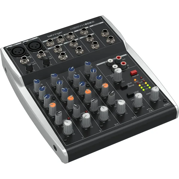 Behringer XENYX 802S Mezclador analógico premium de 8 entradas con transmisión USB