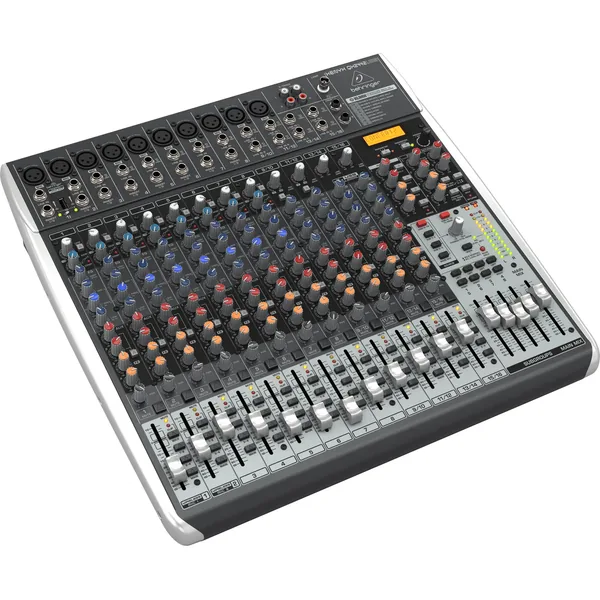 Behringer XENYX QX2442USB Mezclador analógico premium de 24 entradas con interfaz multiefectos y USB/audio (preparado para conexión inalámbrica)