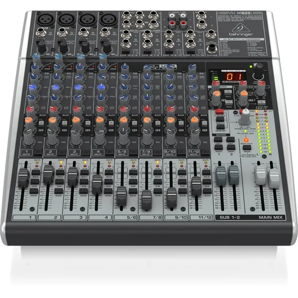 Behringer XENYX X1622USB Mezclador analógico premium de 16 entradas con efectos digitales e interfaz de audio USB