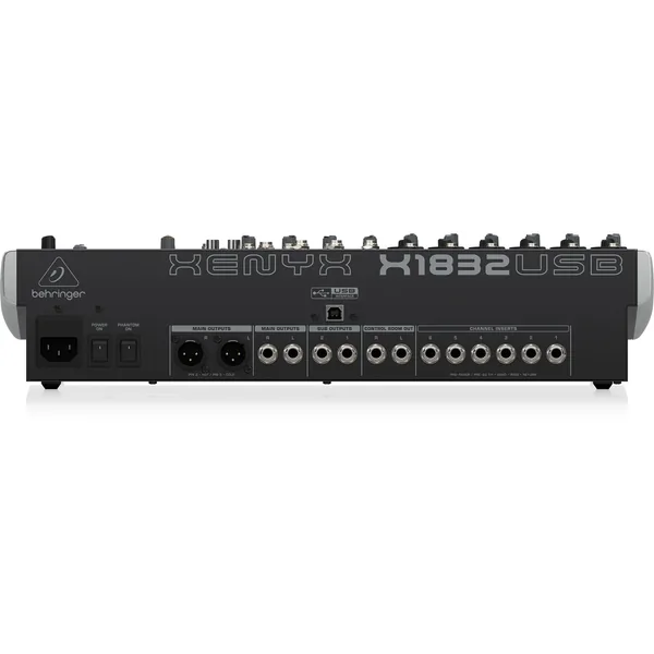 Behringer XENYX X1832USB Mezclador analógico premium de 18 entradas con interfaz de audio USB y multiefectos