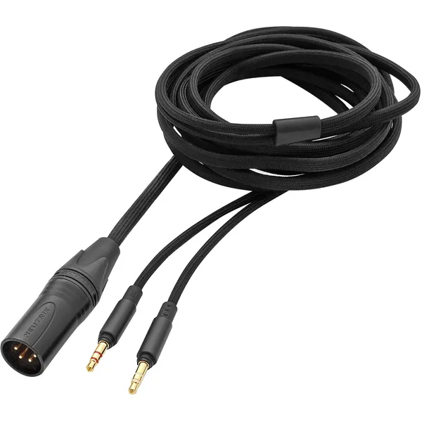 Cable estéreo de doble cara Beyerdynamic con mecanismo de bloqueo para uso en modo equilibrado (XLR de 4 pines a dos de 3,5 mm, 9,8′)