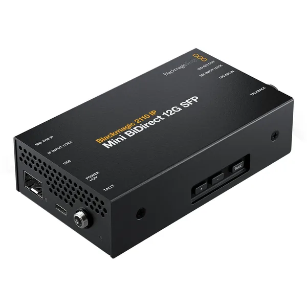 Convertidor Blackmagic Design 2110 IP Mini BiDirect 12G SFP