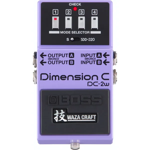 Pedal de efectos BOSS DC-2W Waza Dimension C para guitarristas eléctricos