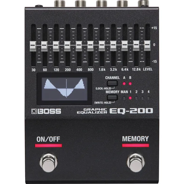 Pedal ecualizador gráfico BOSS EQ-200 para guitarra eléctrica, bajo o teclados