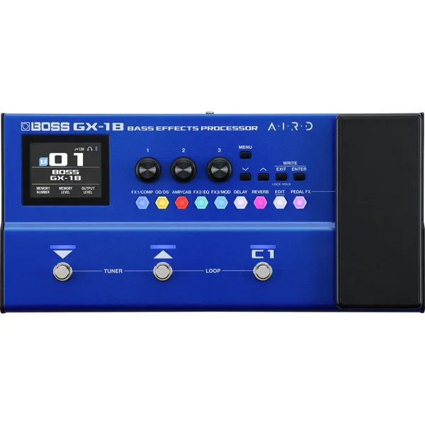 Pedal procesador de bajo multiefectos BOSS GX-1B con Bluetooth