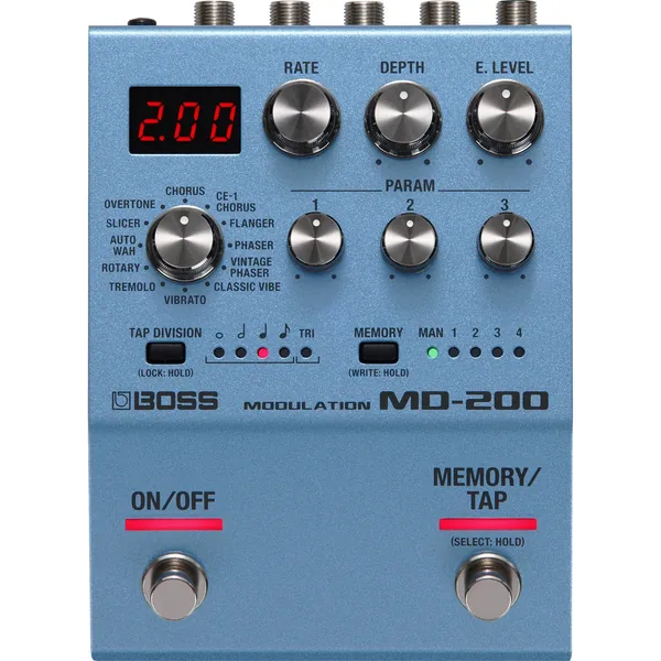 Pedal de modulación BOSS MD-200 para guitarras eléctricas