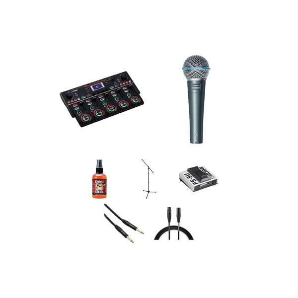 BOSS RC-505MKII Kit de rendimiento y Beatbox con micrófono, pedal, soporte de micrófono y más