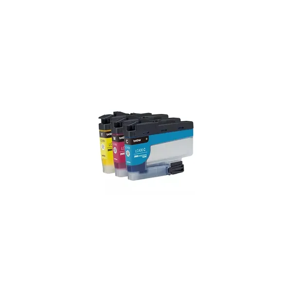 Juego de cartuchos de tinta de color de rendimiento estándar Brother LC406 INKvestment Tank (cian, magenta, amarillo)