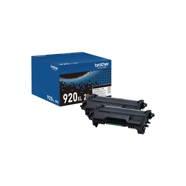 Impresora láser monocromática multifunción Brother MFC-L6810DW Enterprise con kit de cartuchos de tóner negro de alto rendimiento TN920XL2PK