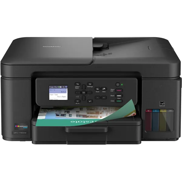 Impresora todo en uno de inyección de tinta a color inalámbrica Brother MFC-T780DW INKvestment Tank