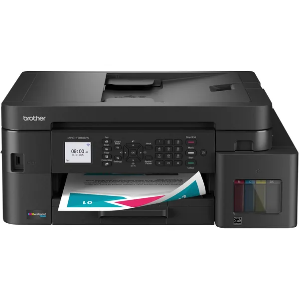 Impresora todo en uno de inyección de tinta a color inalámbrica Brother MFC-T980DW INKvestment Tank con hasta 3 años de tinta