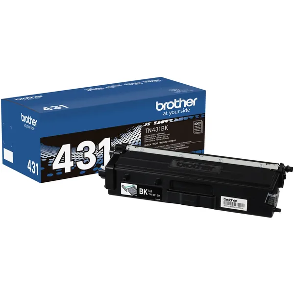 Cartucho de tóner negro de rendimiento estándar Brother TN431BK